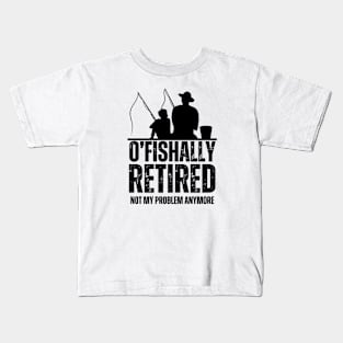 ofishally retired not my problem anymore Kids T-Shirt